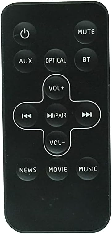 HCDZ Replacement Remote Control for Toshiba TRM-SBX1000 TY-SBX1000 TRM-SBX210 TY-SBX210 TRM-SBX130 TY-SBX130 TY-SBX130B 2.1 Channel Bluetooth Soundbar System