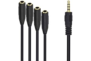 Poyiccot 3.5mm Multiple Audio Splitter Cable