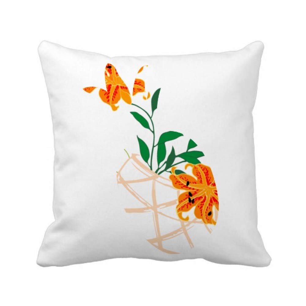 Coussin carré motif ananas art traditionnel chinois housse salon DIY
