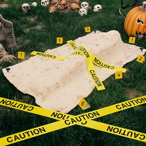 Liliful 5 ft Halloween Dead Body Props Decorations Outdoor Crime
