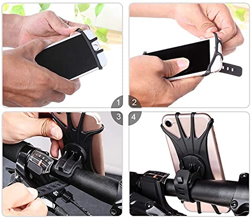 Qasha MOUNT-201 Bike Phone Mount, 360 Rotation, Compatible With Samsung Galaxy S21, S22, Iphone 14, Moto G Power, Google Pixel 6A thumb #6