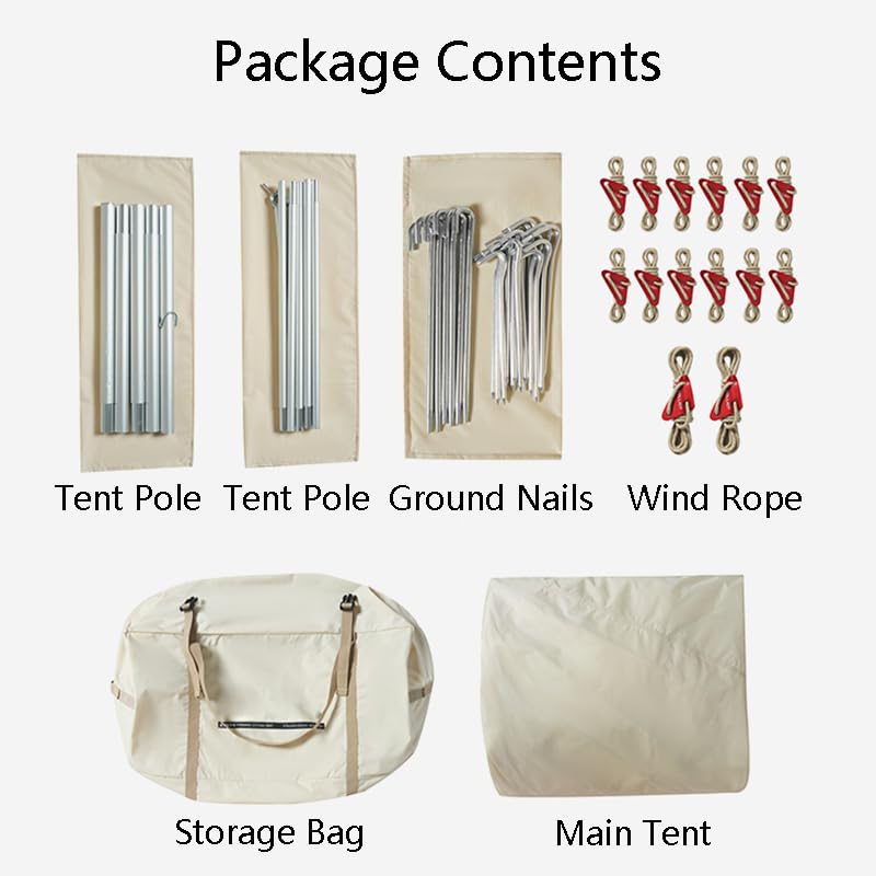 Carpa para camping para 4-6 personas resistente y ventilada miniatura 7
