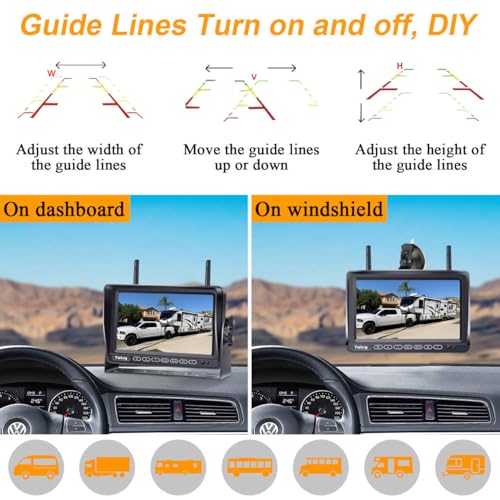 Yakry WJ-SZYJL Rv Backup Camera Wireless Plug And Play: Pre-Wired thumb #4