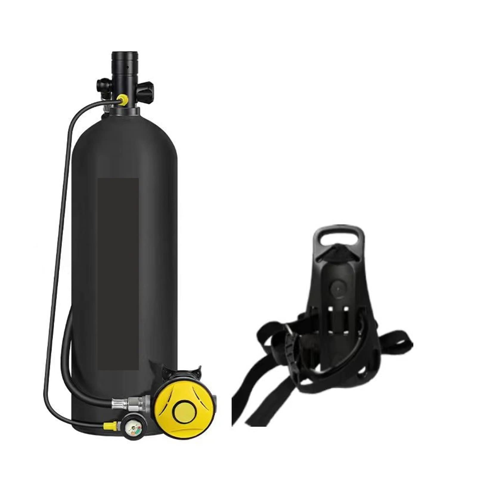 Portable Dive Cylinder, 3L Cylinder Diving Snorkeling Equipment Respirator Fish Gill Oxygen(3 Liter Gas Cylinder Equipment)