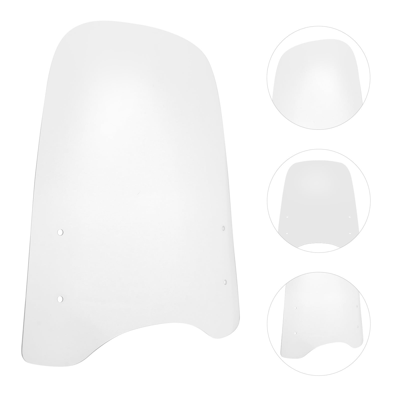 Gadpiparty Parabrezza Scooter in PC Pieghevole Superficie Curva ad Alta Definizione, Protezione Antivento per Motociclette e Motorini, Accessorio per Uso Urbano