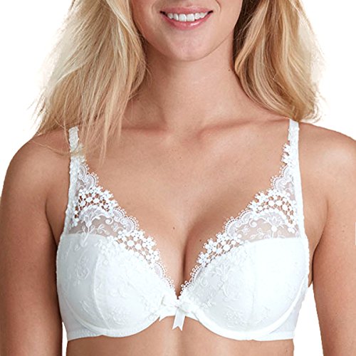 Simone Perele Contorno triangular feminino Wish, Marfim, 36E