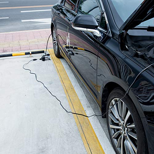 BESTEK 12.1ft/3.7m 12V 24V Cigarette Lighter Extension Cord, 12AWG Heavy Duty Cigarette Lighter Cable with Cigarette Lighter Plug Socket (Black)