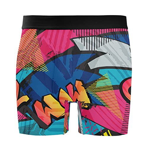 Bóxer para hombre hip hop Vnurnrn ropa interior elástica ideal para el gimnasio y uso diario