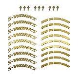  STAR SAM Pegatinas Compatibles con llanta bici carretera Specialized S-Works 50mm Oro metalizado 1 CMT