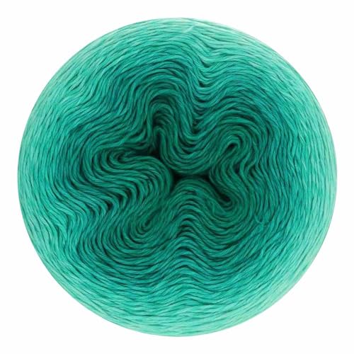 Image of Scheepjes Whirl 1000 m (1,094 yd) Cake Yarn, 560 Jade JimJam, Cotton-Acrylic Gradient, 1 Cake