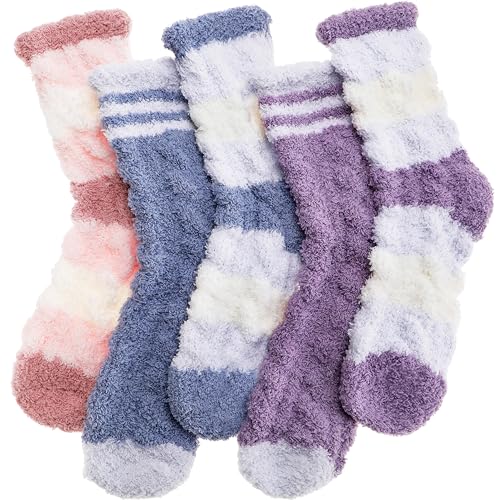 Image of Anlisim Fuzzy Socks for Women, Soft Comfy Cozy Fluffy Thick Winter Warm Fleece Slipper Socks