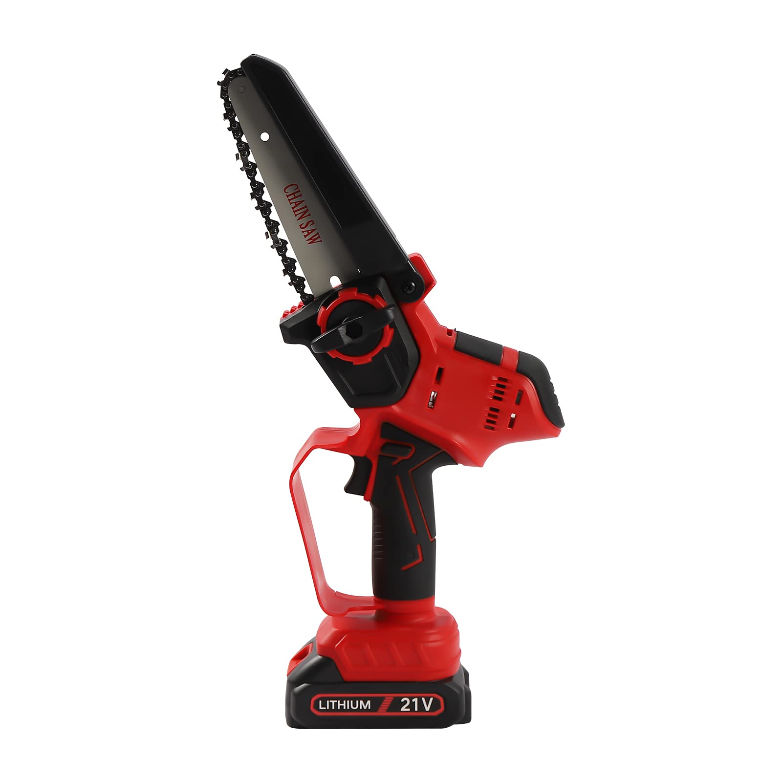 Mini motosierra con batería de 6 pulgadas eléctrica sola mano motosierra de mano para árboles jardinería bosques 1500 mAh
