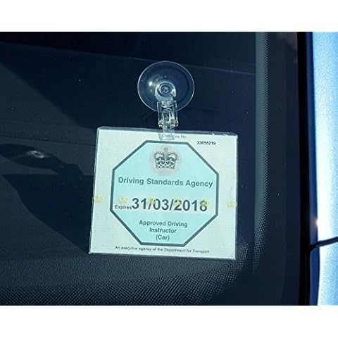 BITS4REASONS - Badge Holder,Ticket, License, Permit, ADI, Business Card, Reusable Clip TRANSFERABLE NO Glue and NO Residue FITS All Including NHS Parking Permit Made in Germany - NO Wallet Included Cover