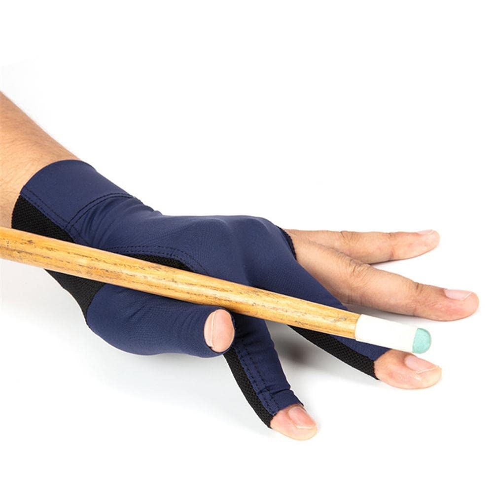 Guantes de billar, guantes de billar para la mano izquierda Guantes de billar para billar con 3 dedos, guantes de billar para billar izquierdos, antideslizantes y resistentes al desgaste,profesionales