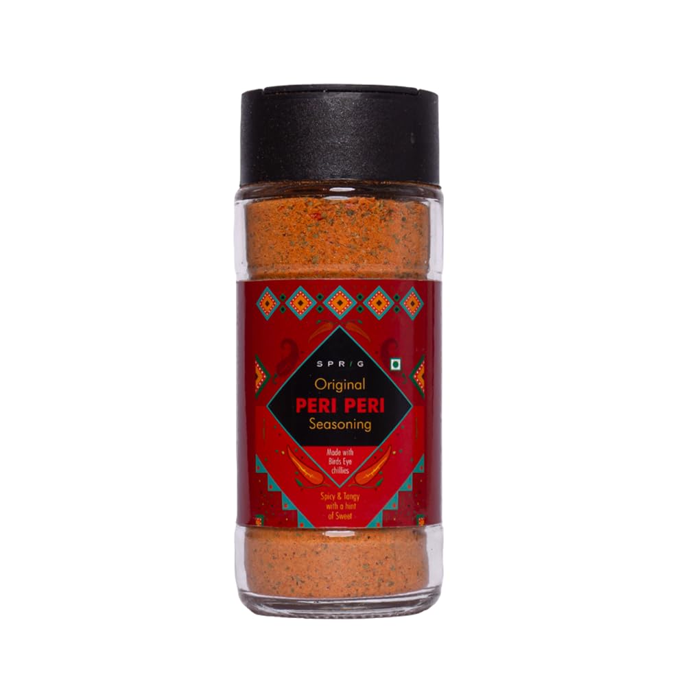 Sprig Peri Peri Seasoning | Made with authentic Birds Eye Chili, Herbs, Lime & Garlic | Fiery & Zesty| Piri Piri for French Fries, Popcorn, Chicken, | 65g (B0CZRWRGH9) Amazon Price History, Amazon Price Tracker