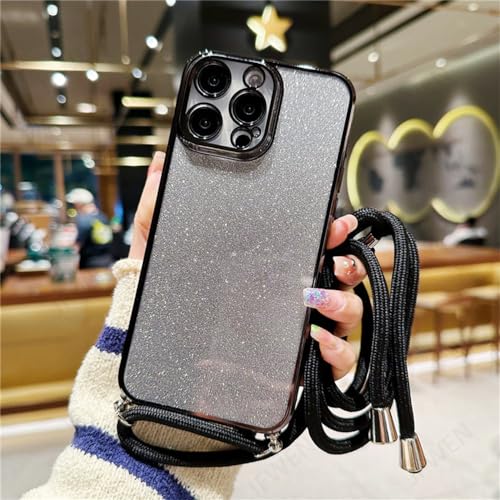 Coque iPhone 15 antichoc pour éviter les fissures d'écran avec sa bandoulière