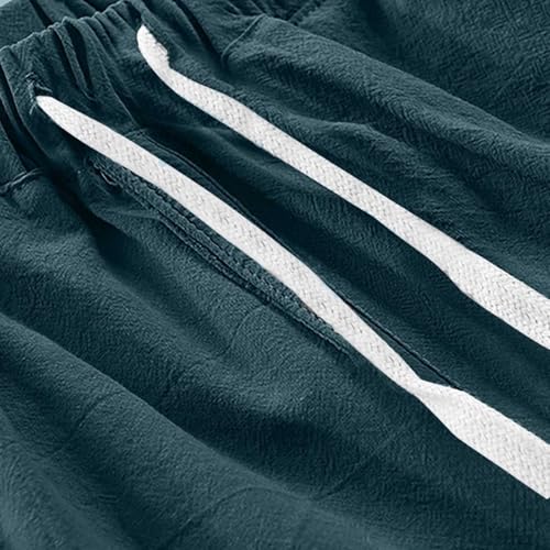 Man Pleated Straight Leg Basic Long Leg Loose Fit Pants for Mens Linen Fall Summer 2025 Y2K4