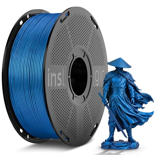 Inslogic Predried MetalFill PLA Filament 1.75 mm, Metallic Blue, 1 kg