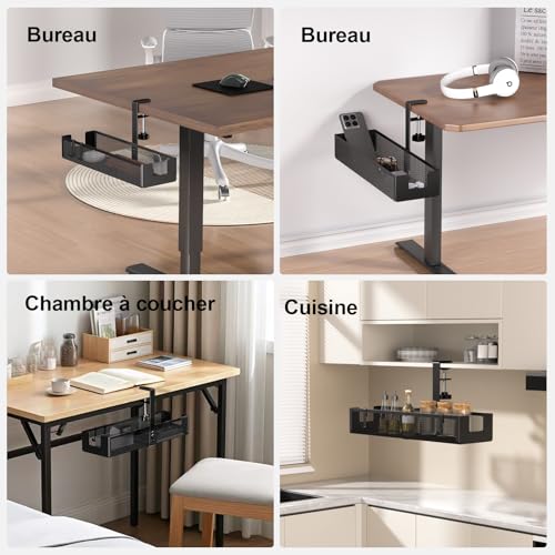 Bras Double Écrans Fixation Moniteur 57 Pouces et Gestion Câbles - 5