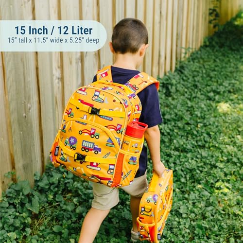 Image of Wildkin Kids Backpack for Boys & Girls, ECO rPET Recycled Lightweight Bookbag with Padded Straps