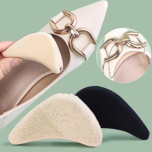 2 pares de plantillas suaves de esponja para antepié para mujer miniatura 3