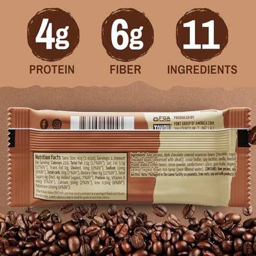 image for ToYou Chewy Fruit and Nut Bars - Healthy Protein Snacks | Coconut Moch