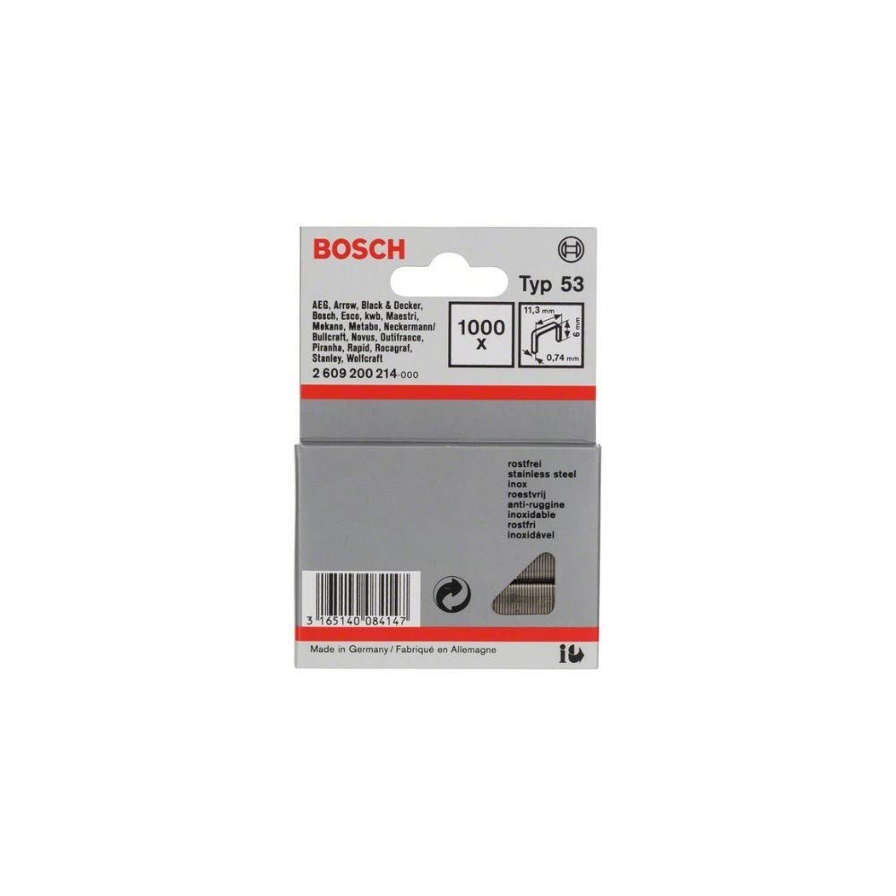 Bosch 1000x Fine Wire Staples (Ø mm,)