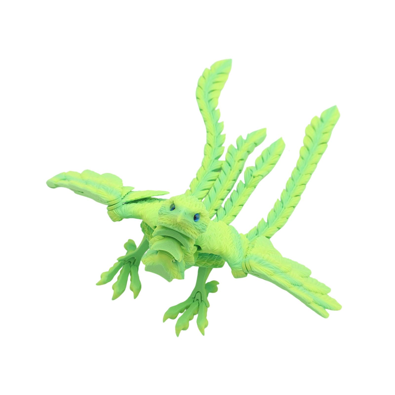 YUGSHNKFC Articulated Phoenixes Sculpture with Movable and Joints, 3D Printed Home Decor Poseable Phoenixes Statue