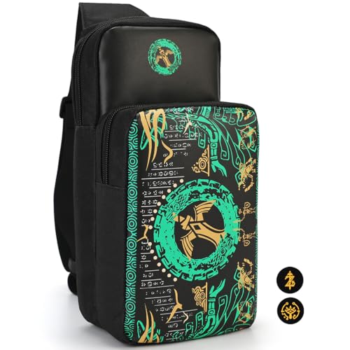 Cute Travel Bag for Nintendo Switch, Lite, OLED, Steam Deck – Small Sling Portable Backpack Carrying Crossbody Shoulder Gaming Storage Case for NS Console Dock Joy-Cons Accessories