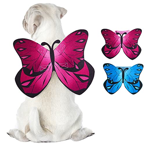 Butterfly Dog Costume Wings, Cat Dog Halloween Costumes Fairy Wings for Small Medium Large, Pet...