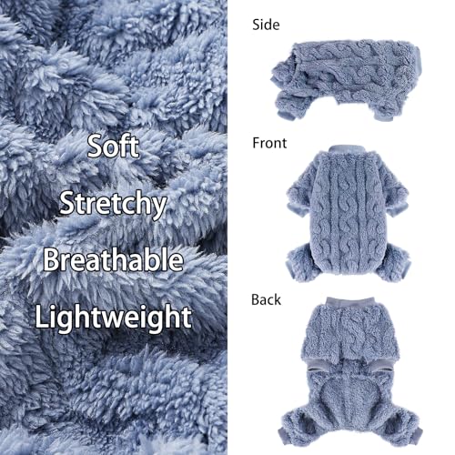 Dog-Sweaters-for-Small-Dogs-Fleece-Small-Dog-Pajamas-Pet-Clothes-Cat-Sweater-Fall-Winter-Warm-Puppy-Clothes-Boy-Girl-Small-Dog-Outfits-Jumpsuits-Dog-Pajamas-for-Chihuahua-Yorkie Dog Sweaters for Small Dogs Fleece Small Dog Pajamas Pet Clothes Cat Sweater Fall Winter Warm Puppy Clothes Boy Girl Small Dog Outfits Jumpsuits Dog Pajamas for Chihuahua Yorkie