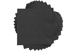 Medium Black Paper Napkins