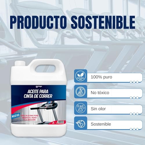 Plantawa Aceite para Cintas de Correr 2L | Lubricante Silicona Cinta Correr. Ideal para Gimnasios, Cintas Domésticas. Aplicación Precisa. Apto para todas las cintas de correr. - imagen 3