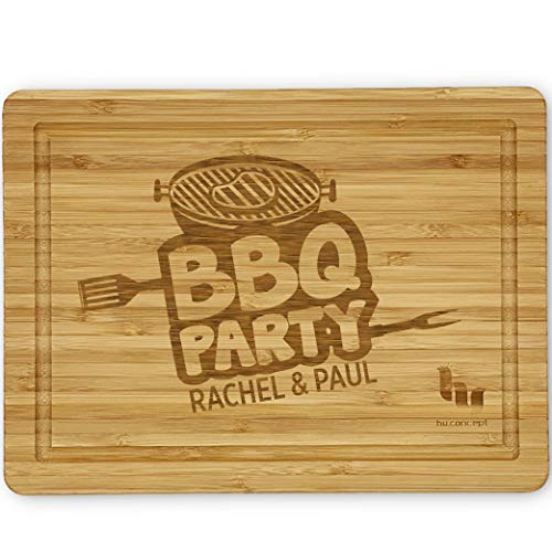 Couples Gift for Dad, Grill Gift to Wife for Valentines Day, Personalized Cutting Board Gif for Man, BBQ Couples Gifts, Customized Bamboo Cutting Board, Housewarming Thick Cutting Cheese Boards Gift