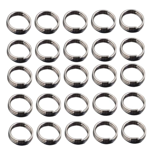 BRIGHTFUFU Pole Rings for 100pcs Metal o Shape Flights Flight Ring Shafts Replacement Metal Shafts Supplies