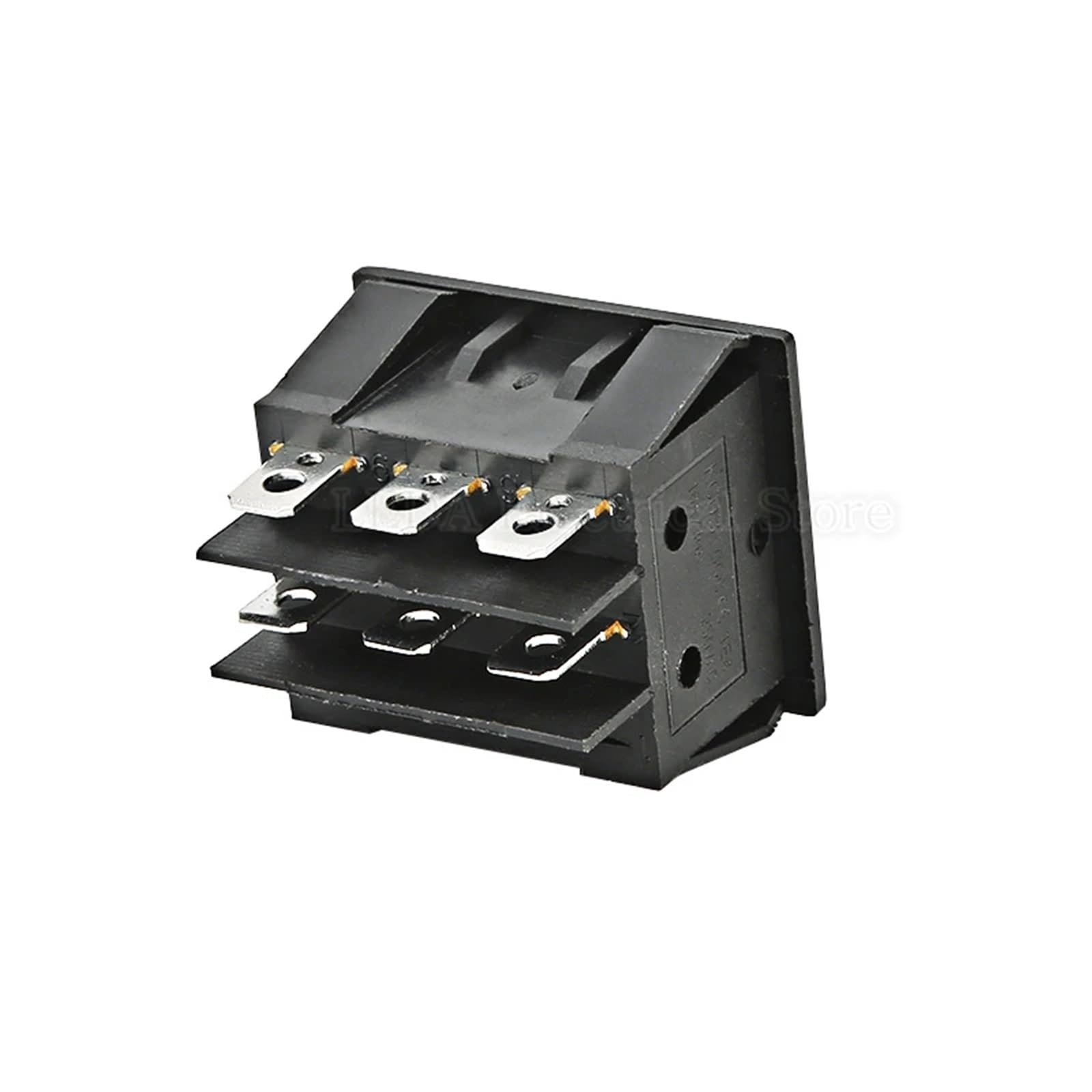 KCD3 przełącznik kołyskowy ON-OFF 2 pozycje 9 pinów KCD3-303, czarno-czerwony, potrójny włącznik światła, przycisk 34 x 40 mm, łódź do samochodu (czarny i czerwony)