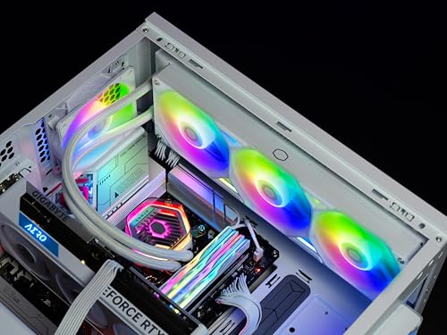 Image of Cooler Master SickleFlow Edge 360 White Single-Frame aRGB PC Case|Liquid Cooler Fan, 360mm, Single Modular Cable, PWM 2,050 RPM, Air Balance Blades, Loop Dynamic Bearing, Radiant aRGB Lighting