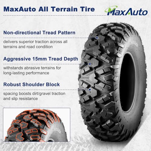 MaxAuto 25x8-12 All-Terrain Tires