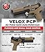 Wearable4U Hatsan Velox PCP Air Pistol .22 Cal Semi-Auto Pellet Gun, 620 FPS, 17Joules, 12 RDS, Red Dot Sight w/Pellets and Paper Targets Bundle (FDE, MPN: HGVLX22FDE)