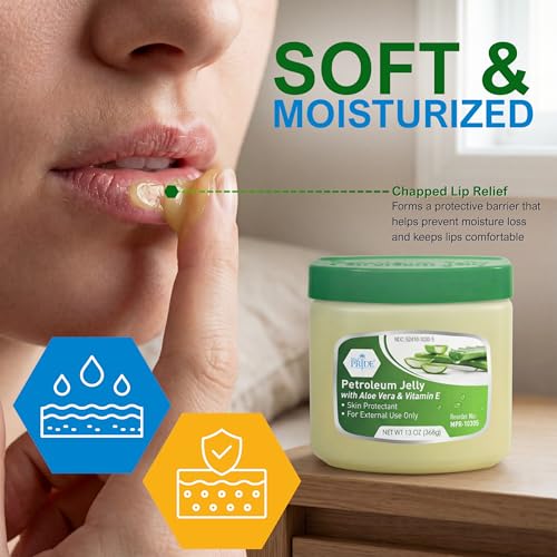 image for MED PRIDE Petroleum Jelly with Aloe Vera & Vitamin E, 13 oz – Skin P