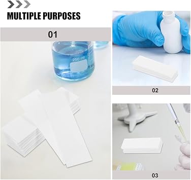 Chromatography Filter Paper Sheets 100Pcs Sturdy High Absorption Paper for Chemistry and Biology Laboratory Use