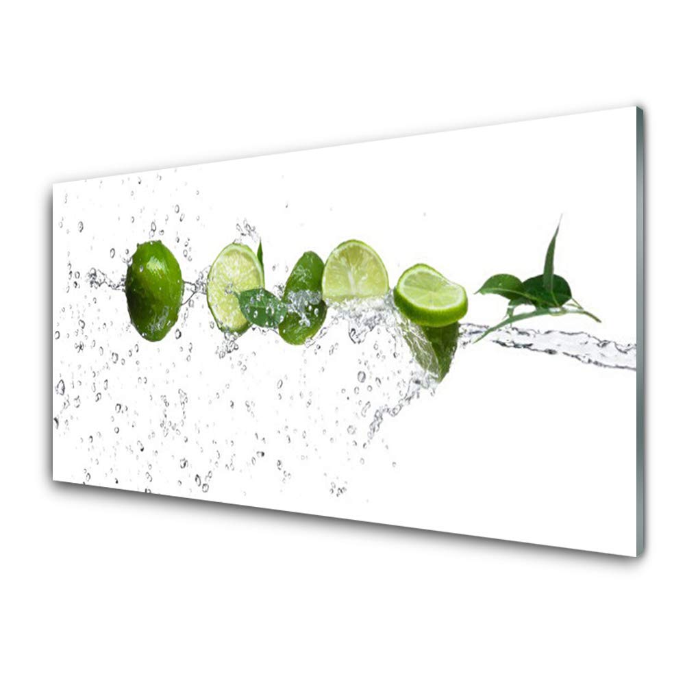 Tableau Décoration Cuisine en Verre Acrylique 125x50cm Deco Murale Moderne