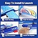 Wesfuner 3 Pack Foam Airplane Launcher Toys, 2 Flight Mode Glider Plane,Kids Flying Toy,3 4 5 6 7 8 9 10 11 12 Year Old Boys Girls Gifts,Outdoor Sport Party Favor