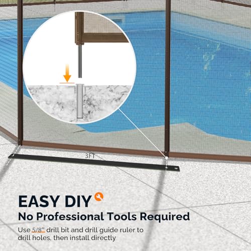 Vingly Cerca de Seguridad para Piscinas 4ft x 96ft miniatura 4