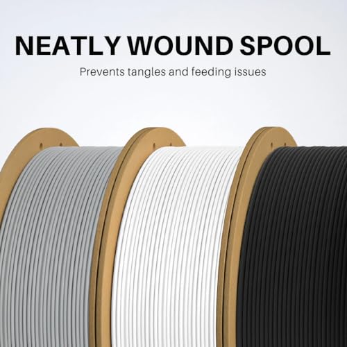 Image of ELEGOO Matte PLA 3D Printer Filament 1.75mm | Precision ±0.02mm | Matte Finish, Tangle-Free | 1KG Spool | Reliable Adhesion | Compatible with FDM Printers (Slate Grey)