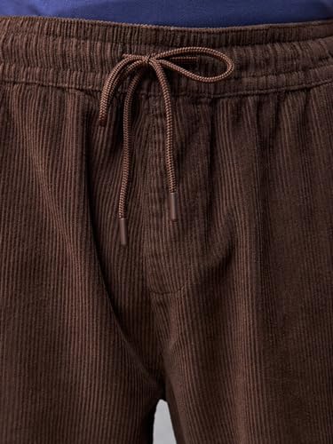Image of Bewakoof Men's Oversized Fit Mid Rise Cotton Cargo Pant| Loose Fit Street-Style Comfort | Utility Pockets | Everyday Wear