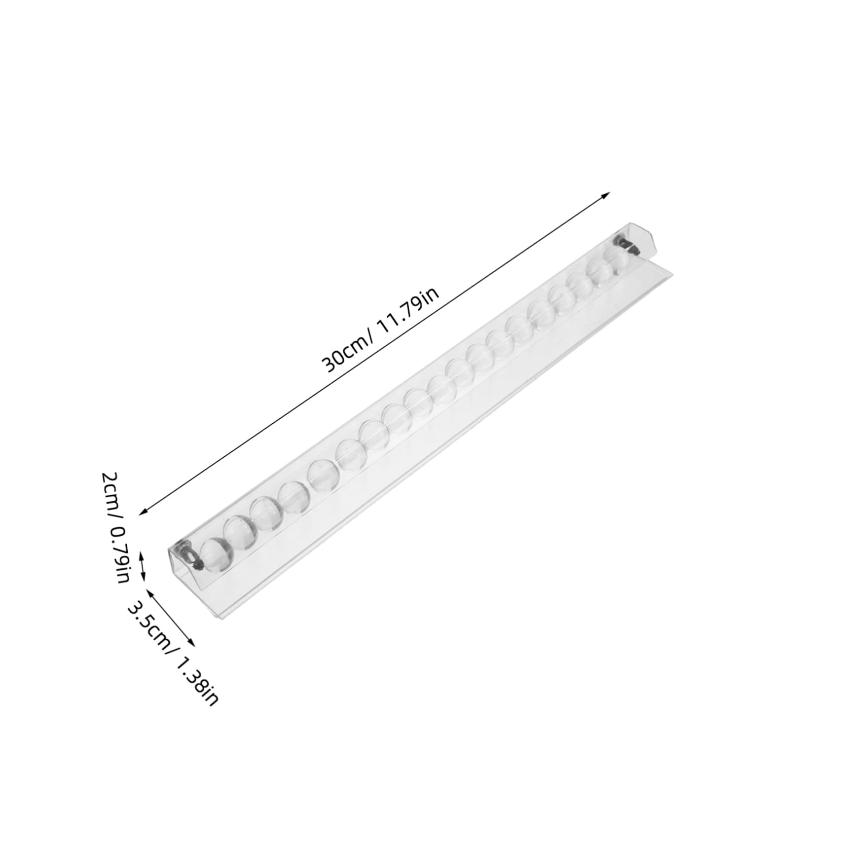 Garneck Transparent Ticket Holder for Restaurant Kitchen Order Management Wall Mounted Menu Clip No Punch Paper Holder for Fast Food Takeaway Efficient Order Display Rail