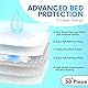 HEALQU Wickelunterlage Einweg – Baby Wickelauflagen 50 Stück 43 x 60cm – extra weich, saugfähig und wasserdicht – Für sauberes Wechseln von Windeln, ideal für unterwegs