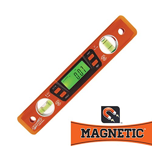 Swanson Tool Co., Inc SVT200 9 Inch Savage Digital Magnetic Aluminum Billet Torpedo Level,Orange thumb #3