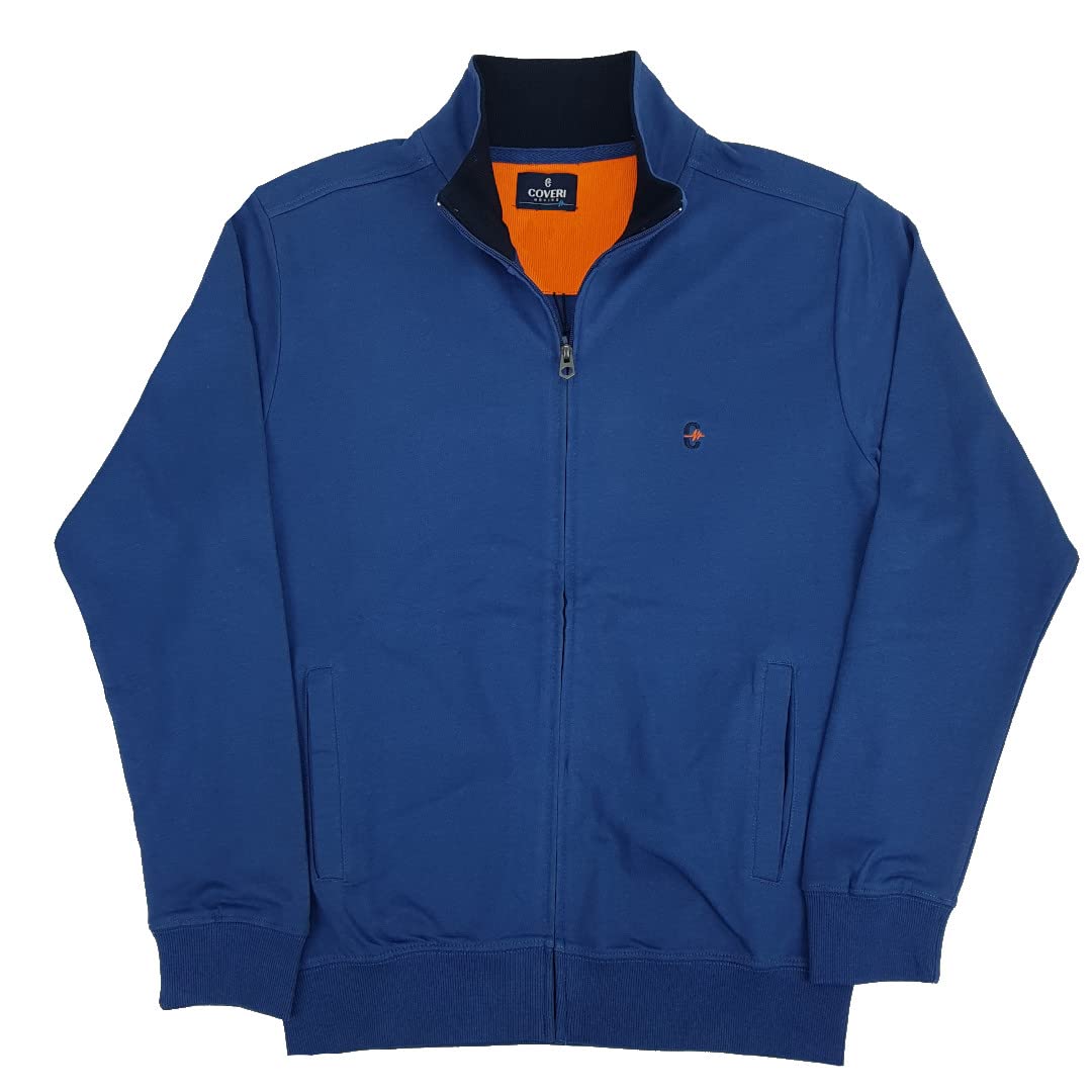 Coveri Tuta da Uomo Completa Garzata Zip Cotone Leggera Taglie Forti XXXL 4XL 5XL 6XL